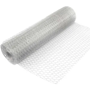 Comparateur de prix : WilTec Grillage de volière Acier Galvanisé   Mailles 13 mm Hexagonal Hauteur 0,5 m Longueur 25 m Fil ø 0,6 mm   Lapin Grillage à poule Grillage animaux