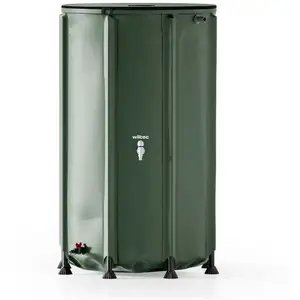 Récupérateur eau de pluie pliable 500 litres, citerne souple en pvc av...