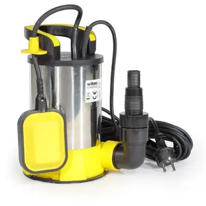 Comparateur de prix : Pompe à eau submersible - WILTEC - 400W - 8000l/h - Aspiration plate à...