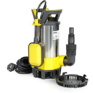 Wiltec Pompe à eau immergée 3 en 1 à aspiration plate 850 W 15000 l/...Vendu paramazon