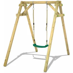 Wickey Portique balançoire Aire de jeux Smart One Portique bois pour enfants - vertVendu parcdiscount