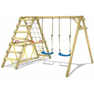 wickey Portique Balançoire Aire De Jeux Smart Hike Avec Extension D'Escalade ... pas cher
