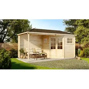 ALPHOLZ Abri de jardin pentagonal avec extension Franz-28 pas cher