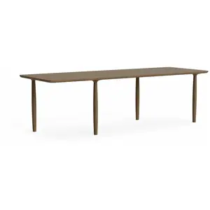 Table à dîner en chêne fumé clair 95 x 250 cm Oku - NORR11 pas cher