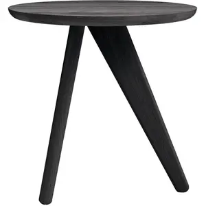 Table d'appoint en chêne massif noire Fin - NORR11 pas cher