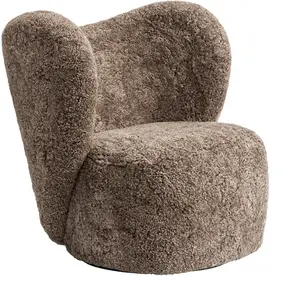 Fauteuil pivotant en peau de mouton sahara Little Big Chair - NORR11