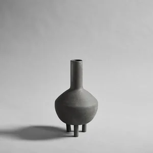 Vase canard en céramique gris foncé 21x21x35,5cm - 101 COPENHAGEN