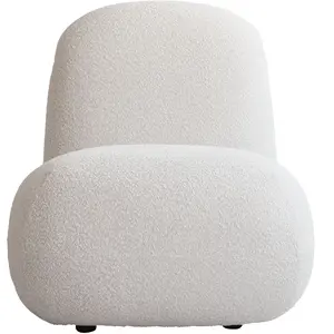 101 COPENHAGEN - Fauteuil rembourré Toe - Blanc - Tissu bouclé - Desig...Vendu parmade-in-design