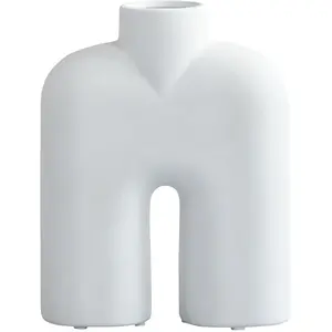 101 COPENHAGEN - Vase Cobra - Blanc - Céramique - Designer Tommy Hylda...Vendu parmade-in-design
