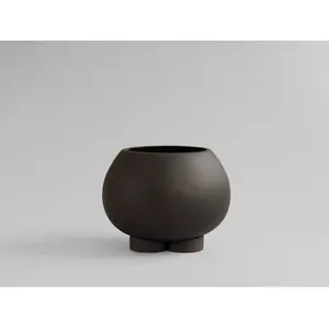 Pot de fleur en béton coffee 35x35x24,5cm mini - 101 COPENHAGEN pas cher