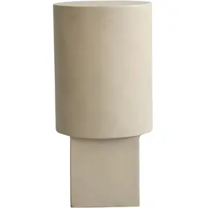 Table d'appoint en béton beige sable 25 x 25 cm Column - 101 Copenhage... pas cher