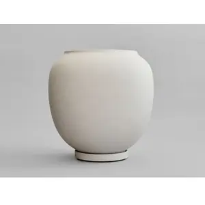 Pot de fleur en fibre blanc 53x53cm - 101 Copenhagen pas cher