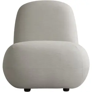 101 COPENHAGEN - Fauteuil rembourré Toe - Gris - Mousse à séchage rapi... pas cher