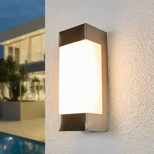 Comparateur de prix : Lindby - led Applique extérieure 'Severina' en inox