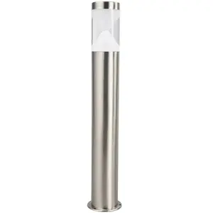 Lindby, borne lumineuse LED Fabrizio, hauteur 56 cm, acier inoxydable pas cher