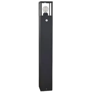 Comparateur de prix : Lucande Borne lumineuse Klemens, 90 cm, détecteur, anthracite, E27