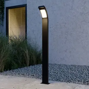 Lucande Borne lumineuse LED Juvia, 100 cm, anthracite, métal, IP54 pas cher