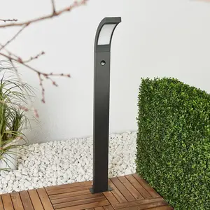 LAMPENWELT.COM Lucande Borne lumineuse LED Juvia, 100 cm, détecteur de mouvement, IP54Vendu parluminaire