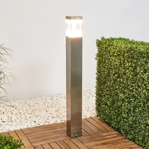 Lindby Baily - Borne lumineuse en acier inoxydable avec LED