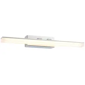 Comparateur de prix : Lucande applique murale LED pour salle de bain Julie, 46cm, chrome, métal, IP44