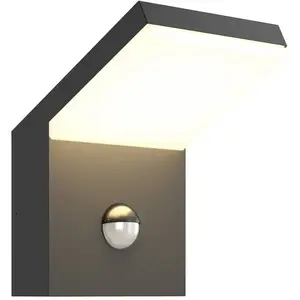 LAMPENWELT.COM Arcchio applique d'extérieur LED Yolena, capteur, anthracite, aluminium pas cher