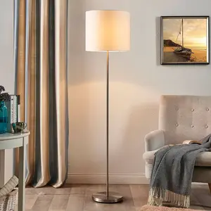 Comparateur de prix : Lindby Lampadaire Tissu 'Parsa' en textile pour salon & salle à manger