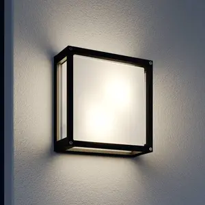 Comparateur de prix : Lucande Applique d'extérieur Aurelien, anthracite, métal, 25 x 25 cm
