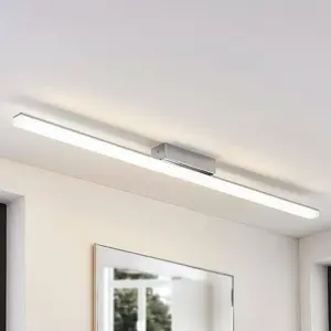 Lindby plafonnier LED pour salle de bain Levke, 116 cm, intensité variable, IP44 pas cher