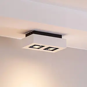 Comparateur de prix : Arcchio spot Vince, 25 cm, à 2 lampes, blanc/chrome, GU10