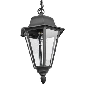 Comparateur de prix : Lindby suspension Edana, Ø 25 cm, verre, aluminium, IP44