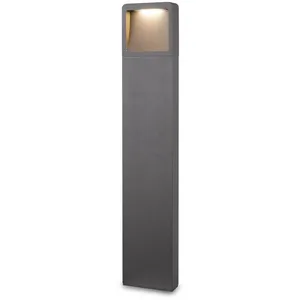 Lucande Borne lumineuse LED Leya, 65 cm, anthracite, métal, IP54 pas cher