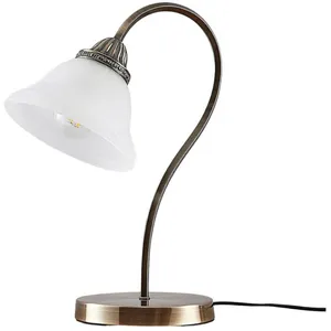 Lindby - Lampe a poser led 'Mialina' en verre pour salon & salle à manger pas cher