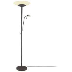 Lindby lampe sur pied LED Ragna, lampe de lecture LED, noir, intensité variable pas cher