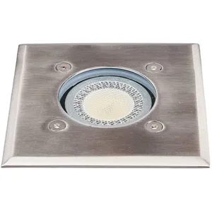 Comparateur de prix : Lindby luminaire encastré dans le sol Insa, acier inoxydable, IP67, 11x11cm