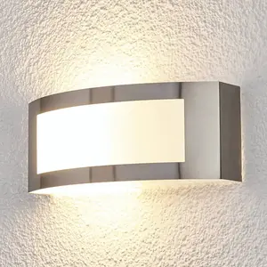 Comparateur de prix : Lindby Raja - applique d'extérieur LED en inox