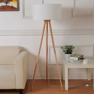 Comparateur de prix : Lindby - Lampadaire Trepied 'Charlia' en textile pour salon & salle à manger