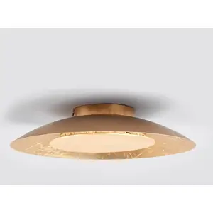 Lindby Plafonnier LED Keti, Ø 35 cm, doré, rond, métal