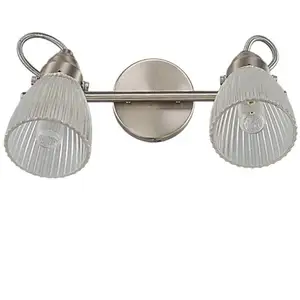 Lindby Applique Murale à intensité variable 'Kara' en verre pour salle de bain pas cher