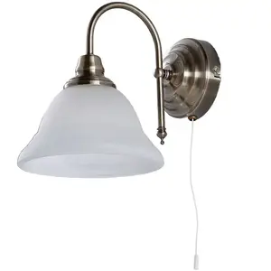 LAMPENWELT Applique murale Lindby Hanna, 18 m, laiton vieilli, métal, verreVendu parluminaire