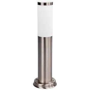Comparateur de prix : Lindby, luminaire pour socle Kristof, acier inoxydable, hauteur 45 cm, E27