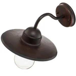 Comparateur de prix : Lindby, applique d'extérieur Filip, marron rouille, 30 cm, E27, IP44