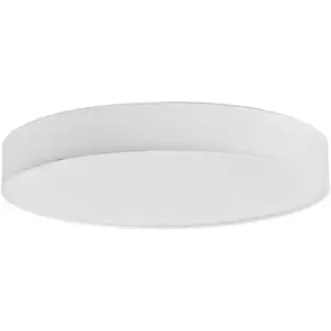 Lindby LED Plafonnier Tissu 'Saira' en textile pour salon & salle à manger pas cher