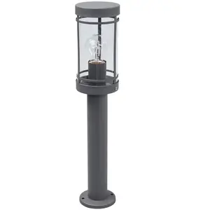Comparateur de prix : Lindby lampe pour socle Djori, 50 cm, anthracite, acier inoxydable, E27
