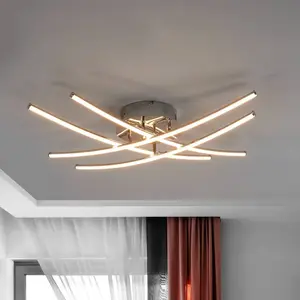 LINDBY LED Plafonnier 'Yael' en métal pour cuisine pas cher