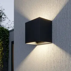 Comparateur de prix : Lucande - led Applique Exterieur 'Evie' en aluminium