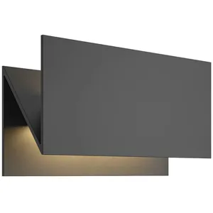 Applique d'extérieur LED Lucande Meja, noir, métal, IP54Vendu parluminaire