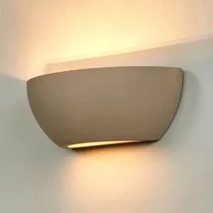 Comparateur de prix : Lindby Applique Murale en béton à intensité variable 'Renata' pour couloir