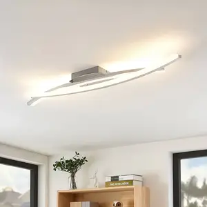 Lindby Elarit plafonnier LED, chromé pas cher