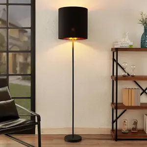 Comparateur de prix : Lindby - Lampadaire Tissu 'Nymar' en textile pour salon & salle à manger