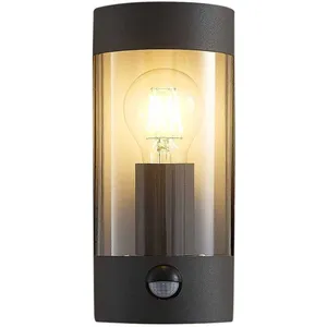 Comparateur de prix : Applique d'extérieur Lindby Junias, 24 cm, anthracite, capteur